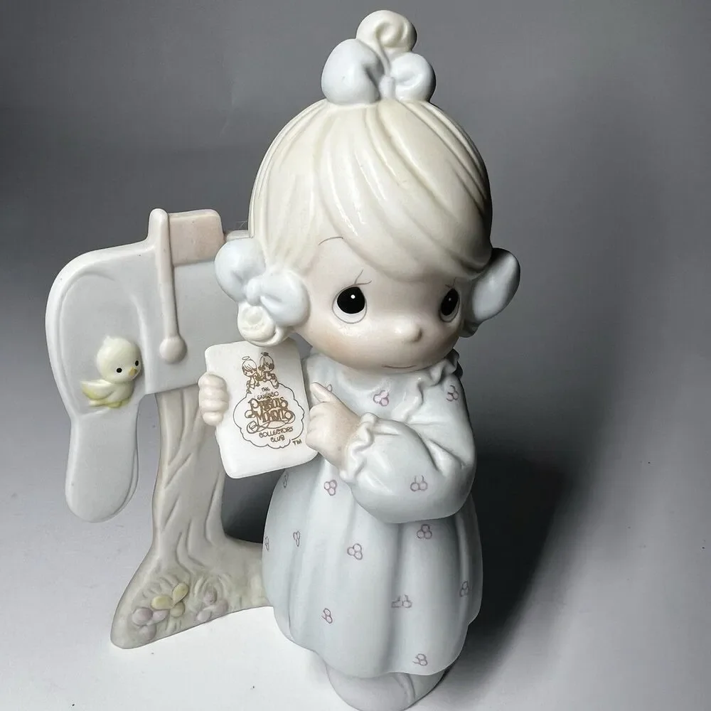 Vintage 1990 Precious Moments C0011 Sharing the Good News Together Figurine Club